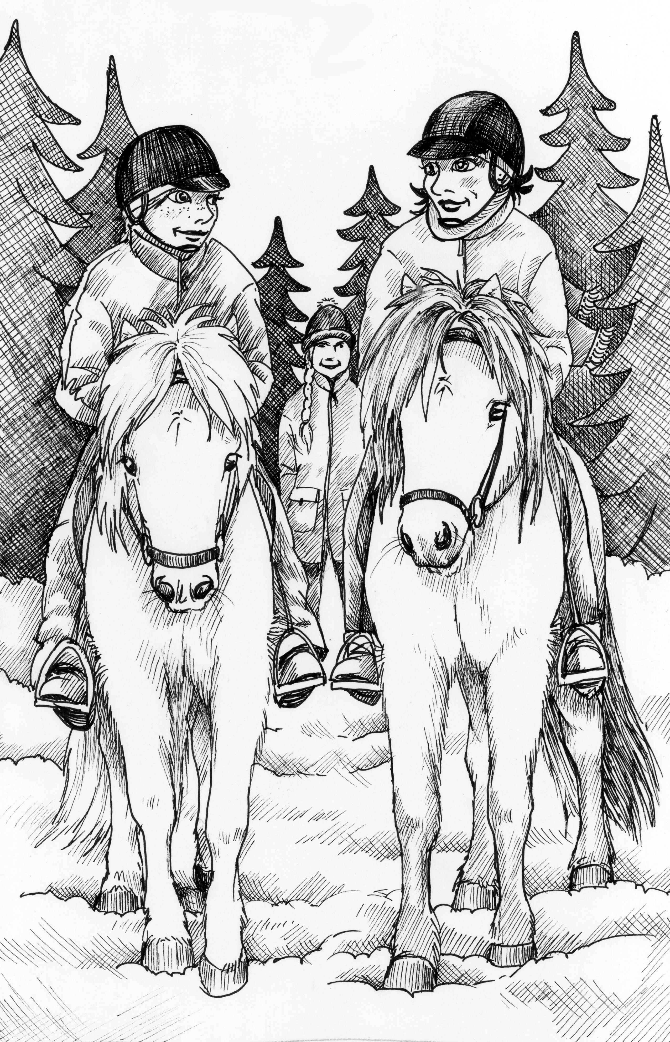Bäst på häst - illustration från boken