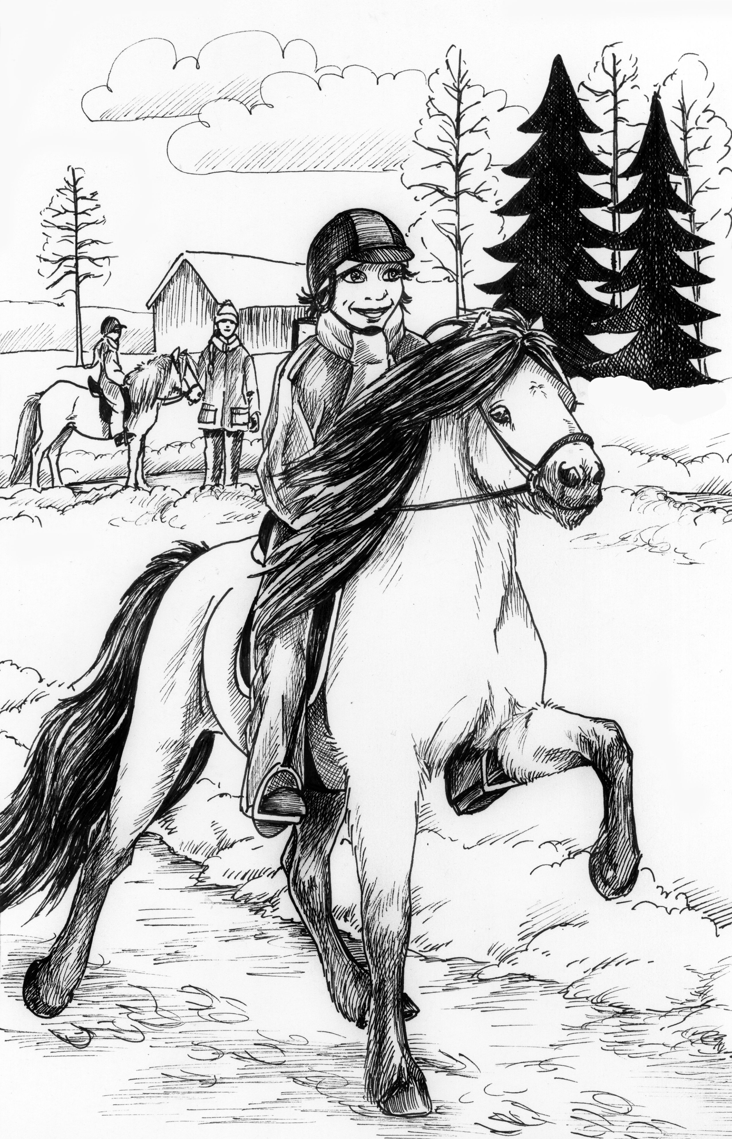 Bäst på häst - illustration från boken
